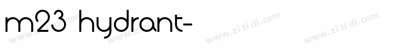 m23 hydrant字体转换